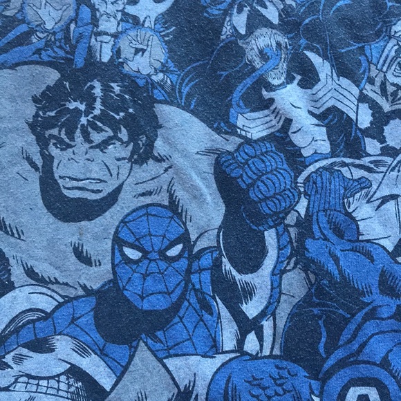 Marvels Deep Blue Boys Short Sleeves Marvels Charters Tee Shirt - Picture 3 of 6